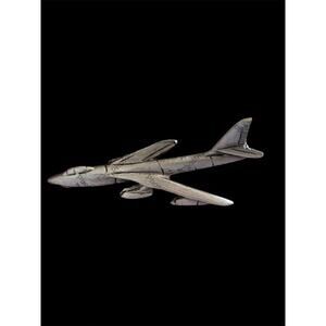 Vtg Pewter 3D B47 Bomber Aviation Hat Tie Lapel Tack Pin WW2